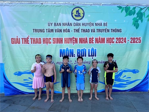 Môn Bơi lội - Giải thể thao học sinh huyện Nhà Bè năm học 2024-2025